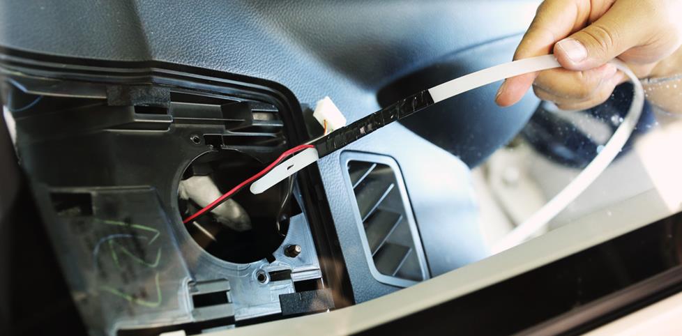 Fishing speaker wire through the dash with a Pro.Fit Wire Worm